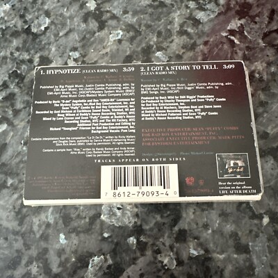 The Notorious BIG Hypnotize Cassette Single 90s Hip Hop Clean