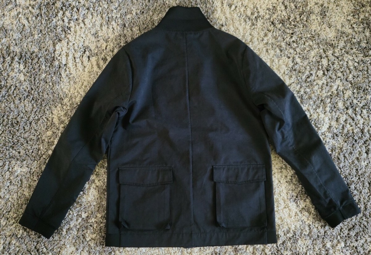 BRAND BLACK MEN'S UTILITY RAIN JACKET BLACK SIZE XL SNAP BRAND BLACK MEN'S UTILITY RAIN JACKET BLACK SIZE XL SNAP