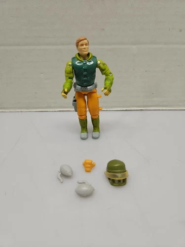 Gi Joe Capt Grid Iron 1990 Hasbro With Helmet Incomplete 