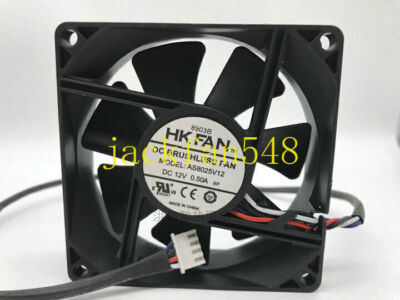 Genuine Hkfan As8025v12 8025 80*25mm   Fan Dc12v 0.50a