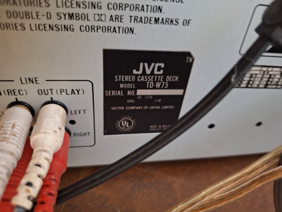 JVC RX-R76 Computer Controlled Receiver+D-W75 Stereo Double Cassette ...