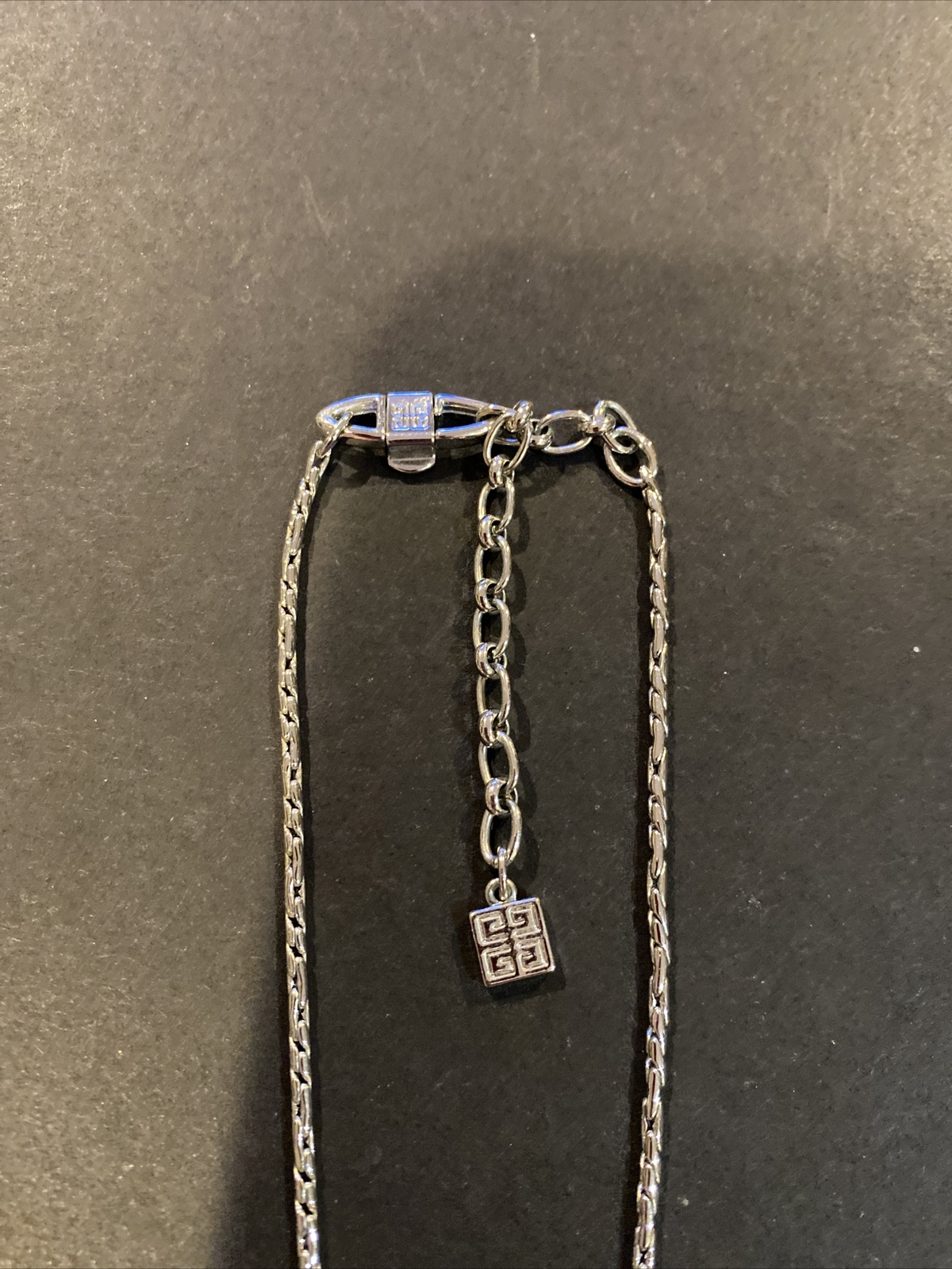 Authentic Givenchy Silver Tone Clear Crystal Neck… - image 6