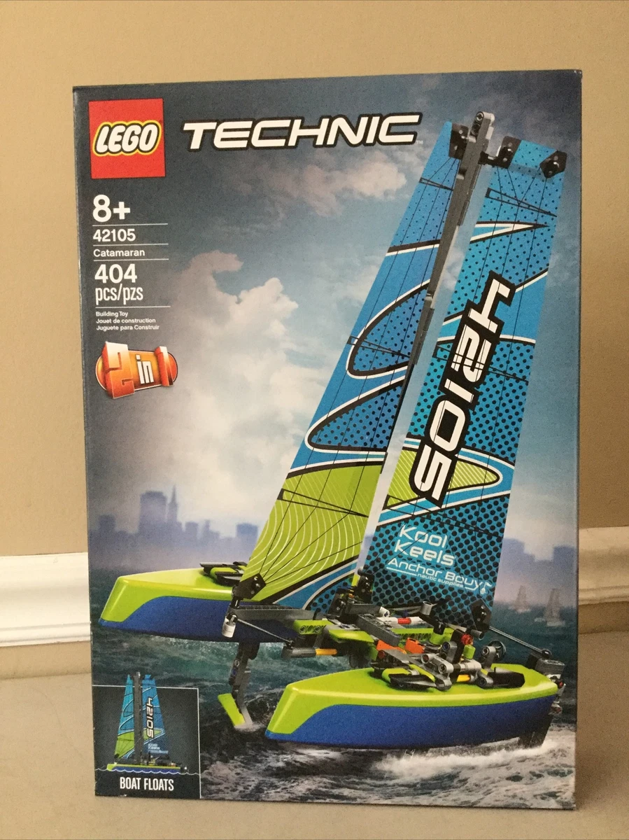 LEGO Technic Catamaran 42105 Model Sailboat Building Kit NIB