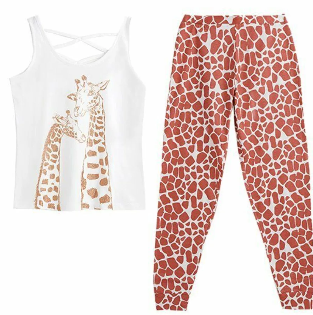 Childrens giraffe pyjamas hot sale