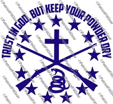 Trust In God But Keep Your Powder Dry,Gadsden,Molon Labe,2A,Stickers,Vinyl Decal