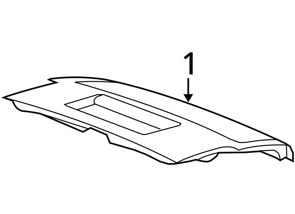 Trunk Decklid Tailgate Hatch DODGE NITRO 07 08 09 10 11 - Image 4 of 4