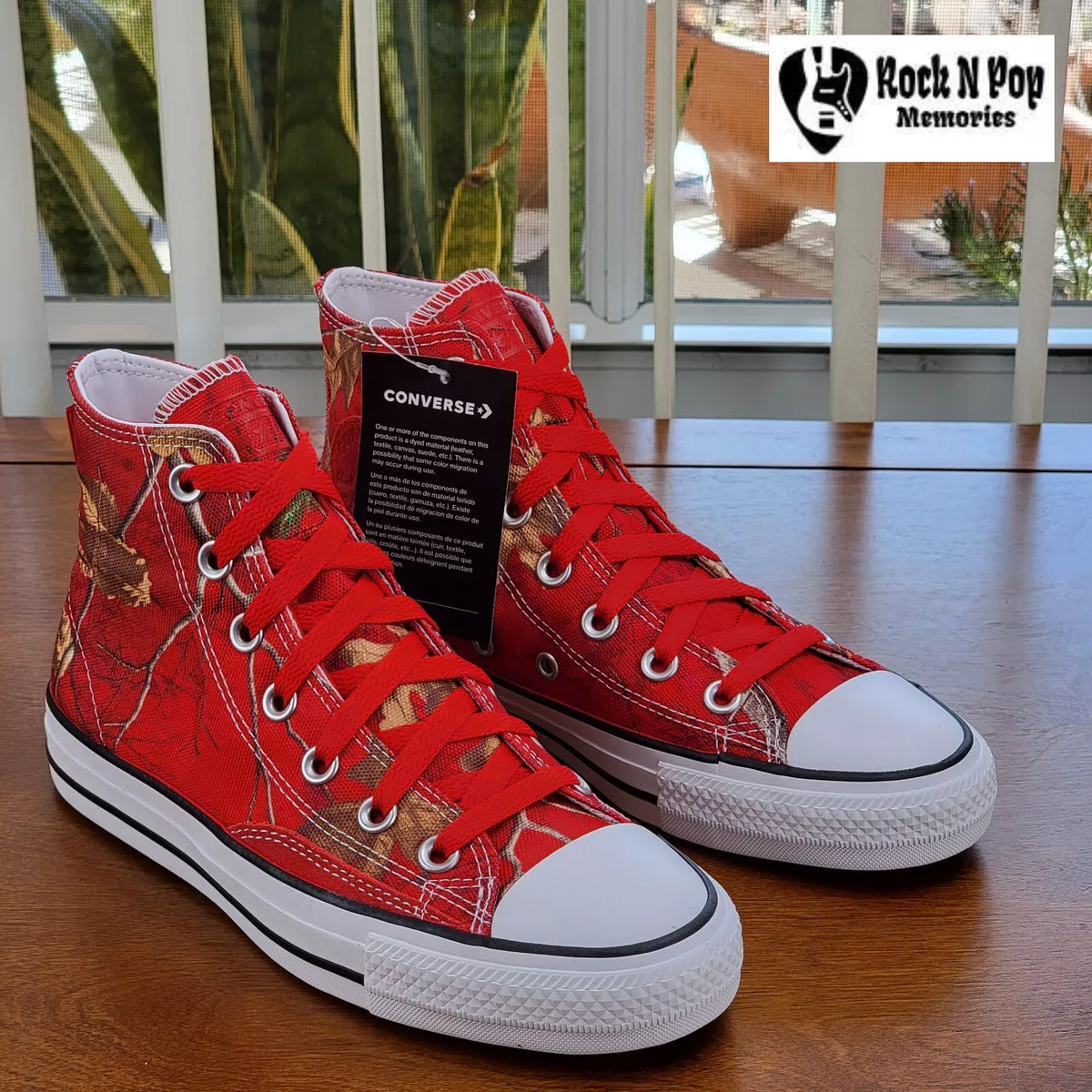 Converse Mens CTAS Pro Hi Realtree Xtra 169483C University Red