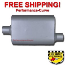 2 Chamber Performance Exhaust Muffler Full Boar 2.25 Center Offset - Fb2442