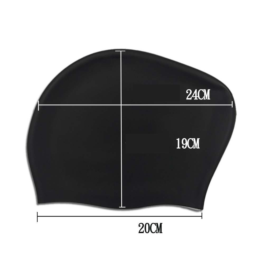 High Elasticity Bathing Cap Long Hair Cap Silicone Swimming Cap Swim