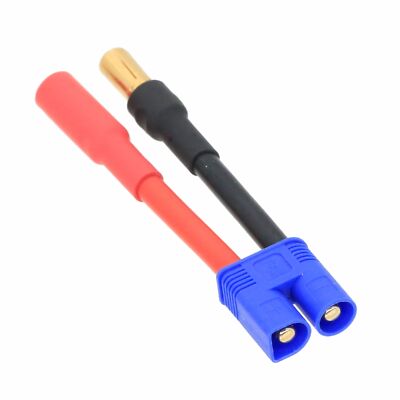 EC3 Male Plug to HXT 5.5mm Female Jack cable 12AWG 5CM wire For RC Battery