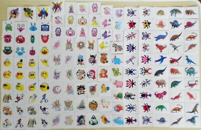 JUNGEN/MÄDCHEN/KINDER/KINDER PARTYTASCHE/TASCHENGELD TEMPORÄRE TATTOOS VIELE AUSWAHL