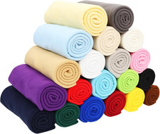 20PCS Knitted Polar Fleece Fabric 20''x40'' for Sewing Crafts