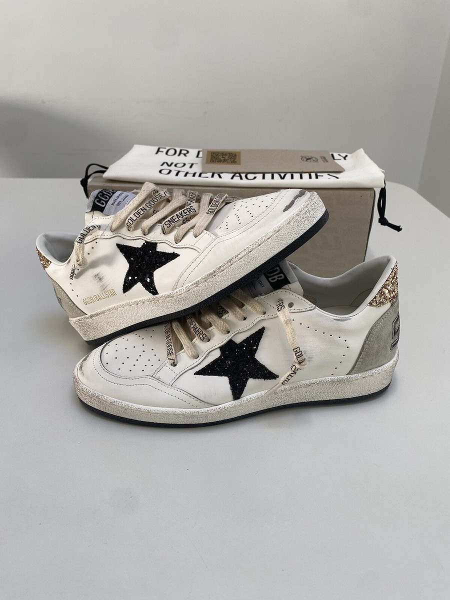 Golden Goose Ball Star Sneaker White Leather/Gold/Black