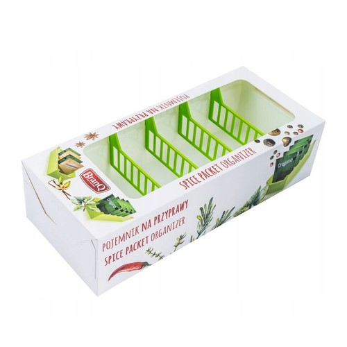 Spice Organizer Box Kitchen Drawer Cupboard Storage & Bag Closing Label Clips - Picture 12 of 23