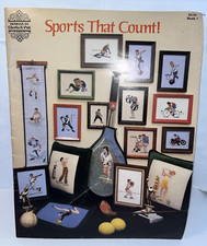 Sports That Count Counted Cross Stitch Pattern Book 7 Designs by Gloria  Pat