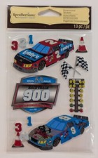Race Cars Racing Scrapbooking Stickers By Recollections RARE