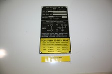 Id Plate M825 M151m151a1m151a2muttjeepmilitarypartsmilitary Surplus