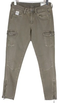 Pepe Jeans Pantalon Legging Amazon Fit Femme Marron Peau de Serpent W28/L28 - Photo 1/4