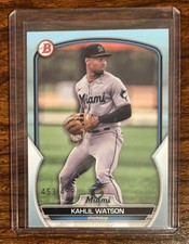 2023 Bowman Paper Base Sky Blue #BP-147 Kahlil Watson /499 - Miami Marlins