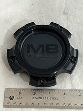 Mb Motoring Gloss Black Wheel Rim Hub Dust Cover 5 Lug Cap 5372-5127 Cap5372