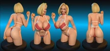 Android_18_Bikini_Bustholder, 3d Digital Model, STL 3D Model File, 3d print file
