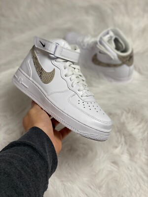 Nike Air Force '07 Mid Womens Casual Shoes White DD9625-101