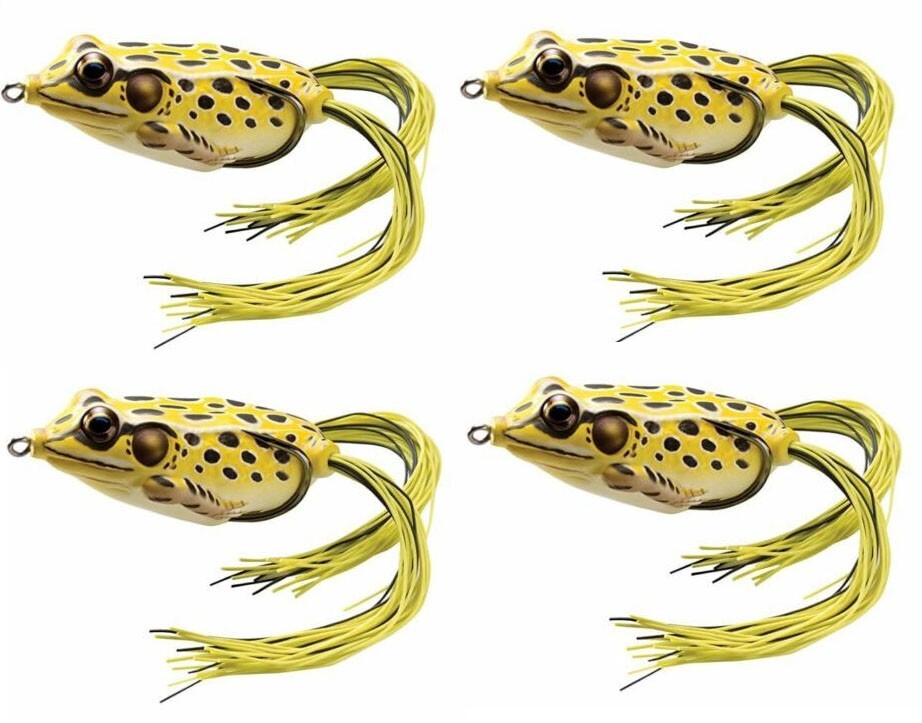 LIVE TARGET Lures Lot Frog 4pcs Weedless Topwater Bass FGH55T501