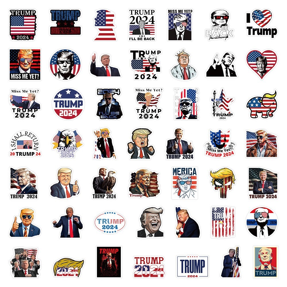 ULTRA MAGA"" Aufkleber 25-500er Pack Politikaufkleber Donald Wahl 2024