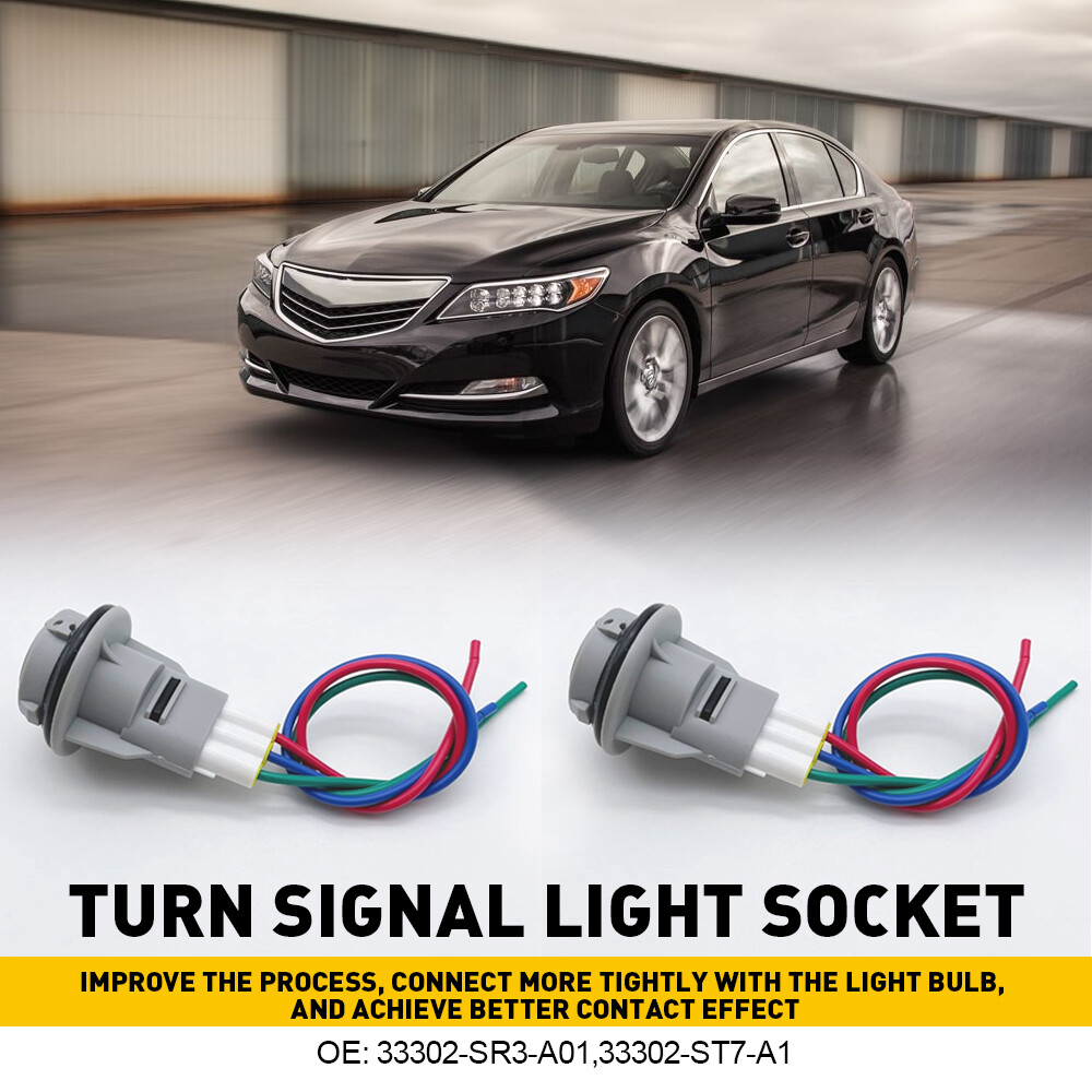 For Honda Acura Blinker Turn Signal Light Socket Connector Harness