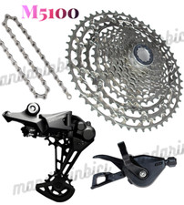 Shimano Deore M5100 11-51T Cassetta Gruppo 4pz con Catena HG601 128L Nuovo