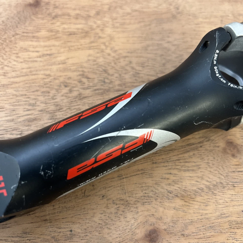 FSA XC 115 Black Mountain Bike Stem 135mm 6° 25.4mm Titanium Bolts - Image 3 of 4