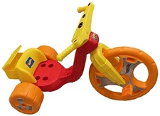 The Original Big Wheel 16" Racer Classic Trike w/Hot Wheels Decals Orange/Yellow