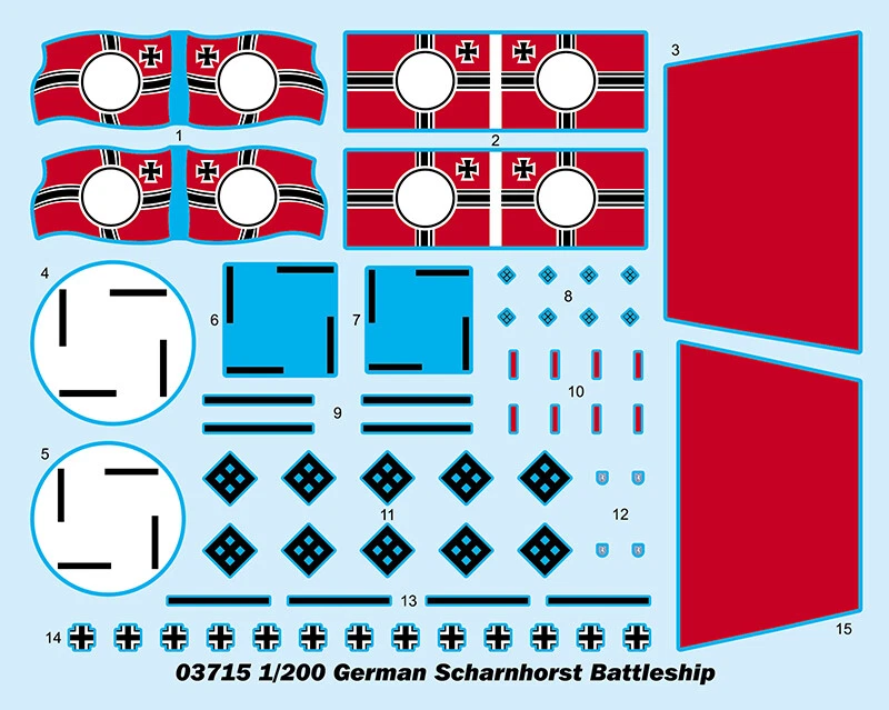 Trumpeter 03715 1:200 Scale German Scharnhorst Battleship Model Kit - Bild 3 von 4