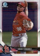 2018 BOWMAN CHROME PROSPECT ST.LOUIS CARDINALS - JUNIOR FERNANDEZ #BCP96