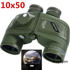 Mititary Night Vision 10x50 HD Binoculars Rangefinder Compass Telescope Sports