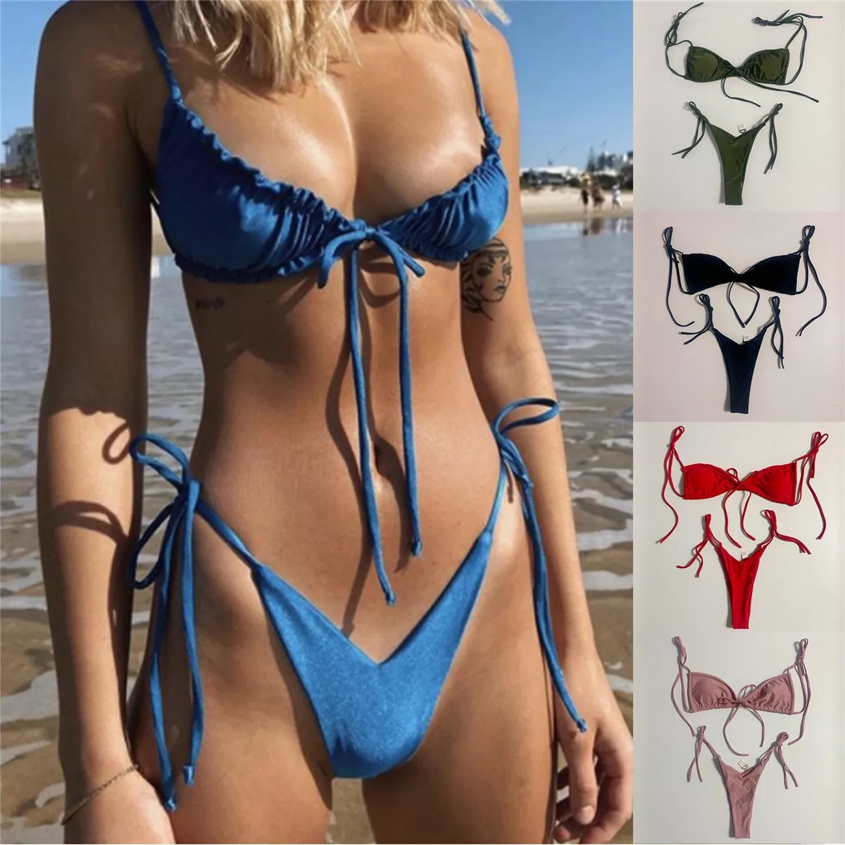 Micro bikini push up hotsell