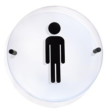 Acrylic Clear Bathroom Signs Male Restroom Sign For Business for Men and Wome...