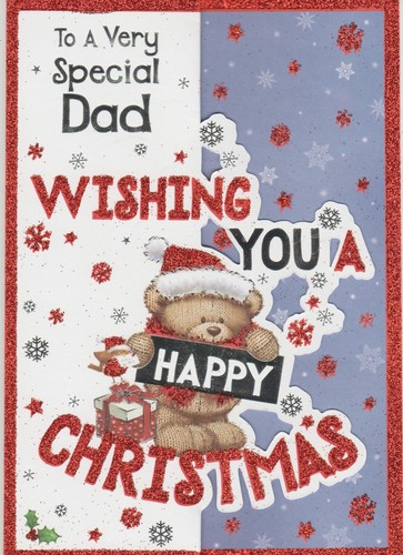 Dad Christmas Card ~ To A Wonderful Dad With Love ~ Various Designs - Picture 38 of 51