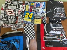 Dale Earnhardt Licenced NASCAR Craft Fabric Over 6 LBS Remnants