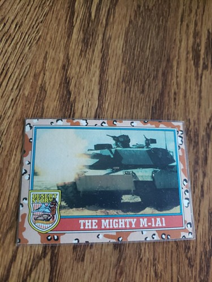 #ad 1991 Topps Desert Storm #97 The Mighty M 1A1 2nd Series Trading Card NM MT Vtg $1.95