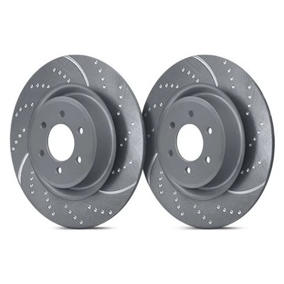 For Mitsubishi Lancer 09-15 Brake Rotors EBC 3GD Series Sport Dimpled & Slotted