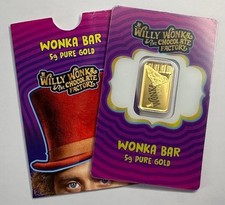 PAMP Willy Wonka V2 5 Gram 0.999 Fine Gold Bar 4323.38 per troy oz