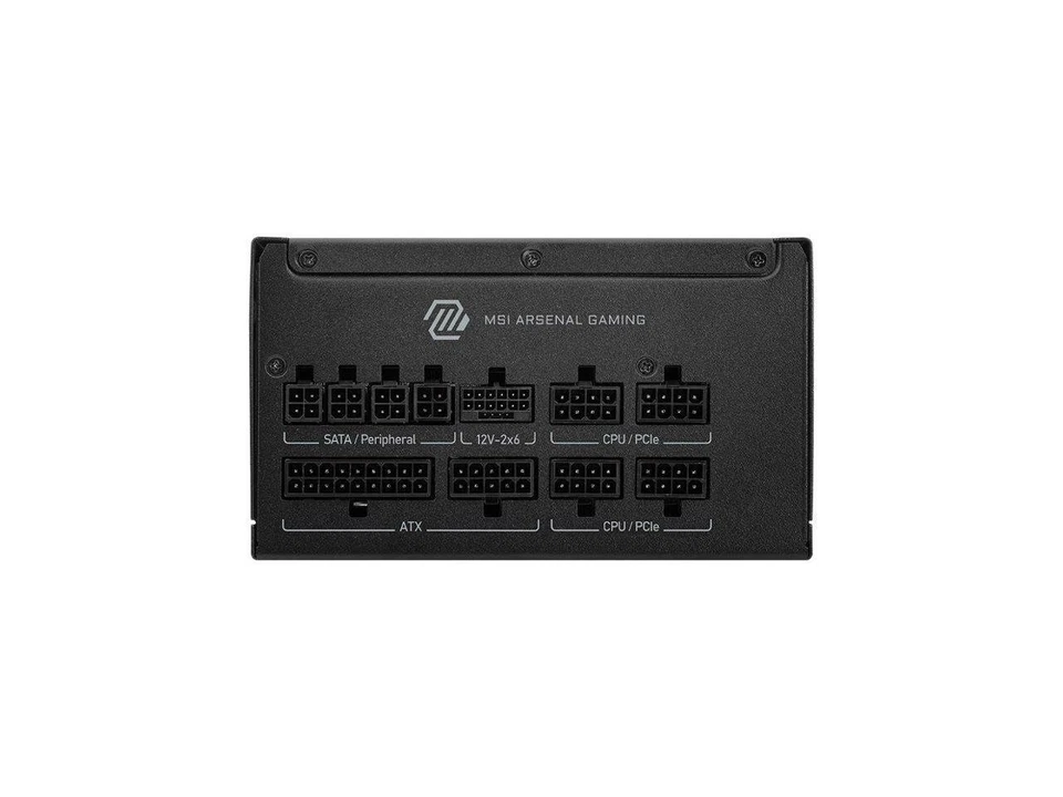 MSI MAG A850GLS PCIE5, Fully Modular Compact Gaming 850W Power Supply, 80+ Gold, - Image 2 of 4