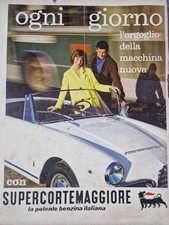 AUTO ALFA ROMEO SPIDER AGIP SUPERCORTEMAG- PUBBLICITA' D'EPOCA ADVERTIS ADV-2026