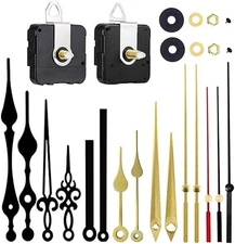 Complete Professional Clock Repair Kit - Silent Mechanism and Hands Included