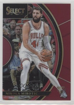 2017-18 Panini Select Concourse Maroon Prizm 179/199 Nikola Mirotic #40 z7h