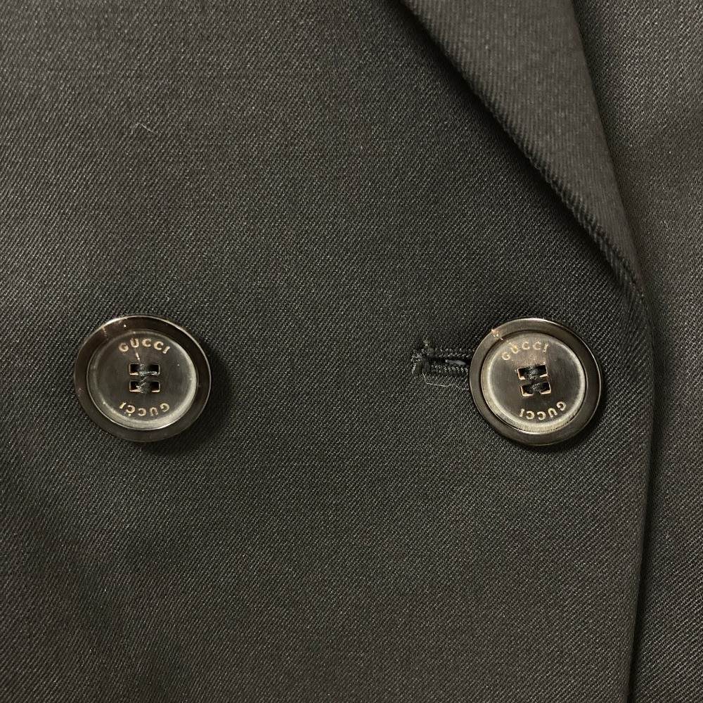 GUCCI (Tom Ford era) Double-breasted tailored jacket, 42, black