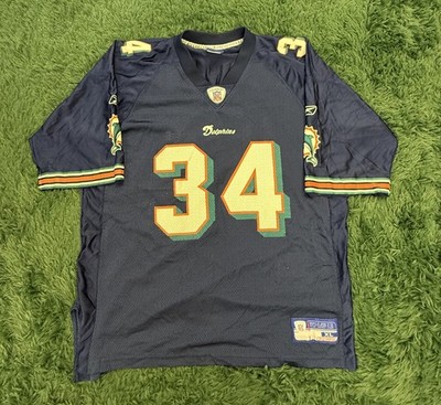 Ricky Williams Miami Dolphins NFL Reebok Jersey #34 Men's XL Navy