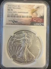 U.S. Mint American Eagle 2016 $1 MS70 NGC 30th Anniv Silver