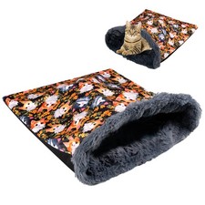 Cat Bed Cave Sleeping Bag, Cozy Soft Cat Bed, Pet Mat Warming Pad Sack for Cats